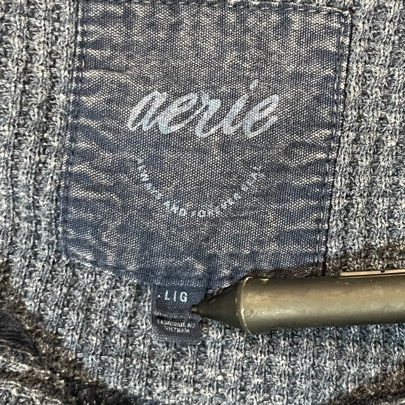 Aerie Women’s Getaway Quarter Snap Sweatshirt Size Large - Picture 4 of 7